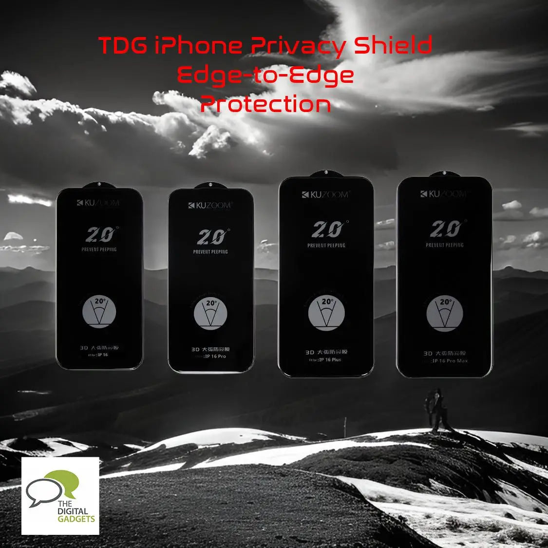 Dux Ducis iPhone 16 Plus Tempered Glass Full Screen, Privacy