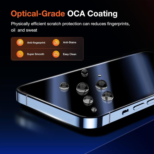 TDG KuzGuard iPhone 16 Pro Tempered Glass, Corning Clear