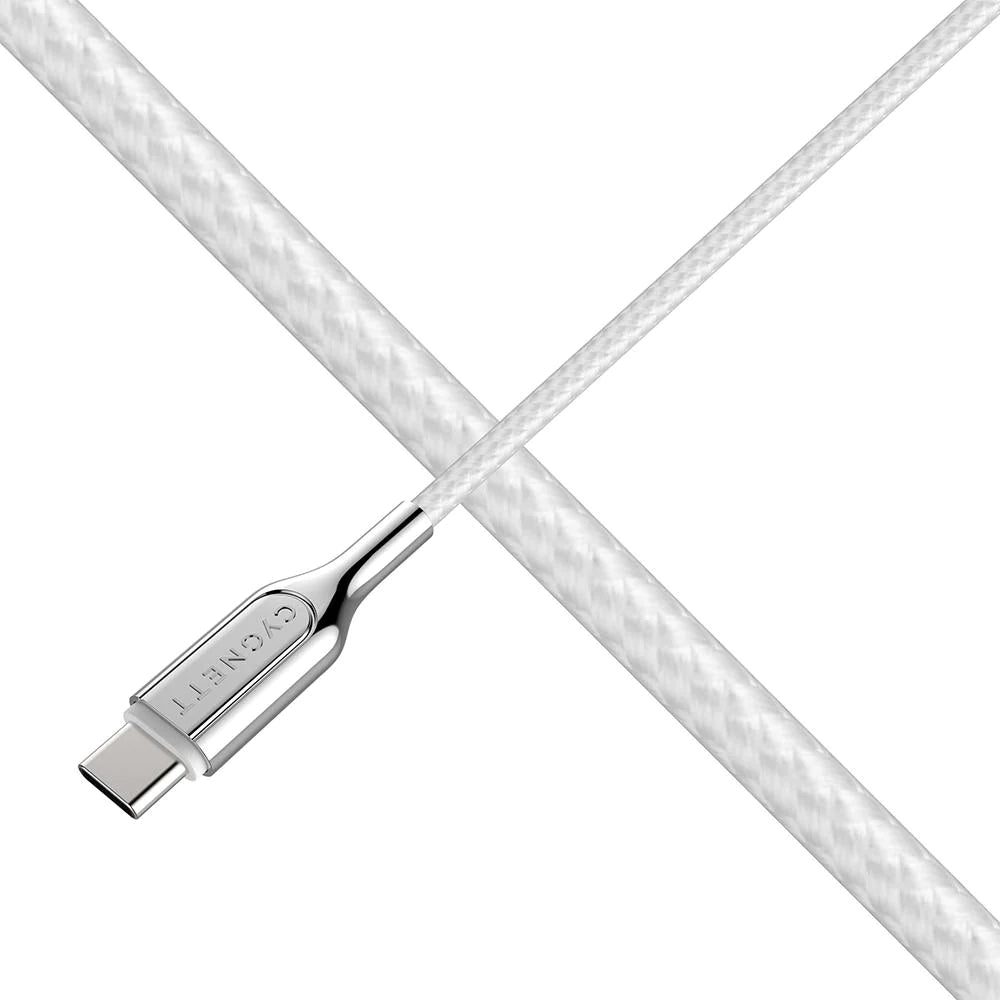 Cygnett Armored 2.0 C to C (5A/100W ) Cable 10cm, White