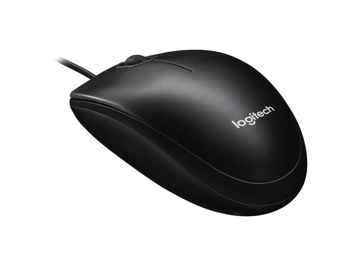 LOGITECH M100R USB WIRED MOUSE BLACK