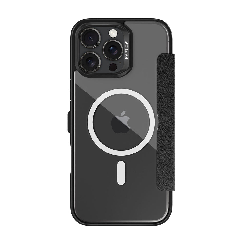 X-doria Raptic iPhone 16 Pro Max Urban Folio MagSafe Case, Black