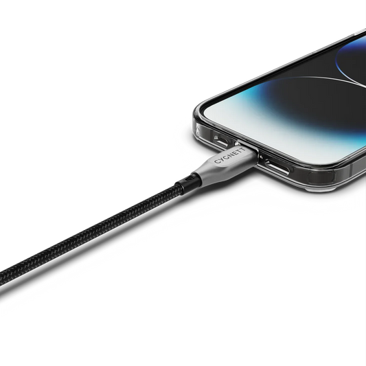 Cygnett Armoured Lightning to USB-C Cable 1M, Black