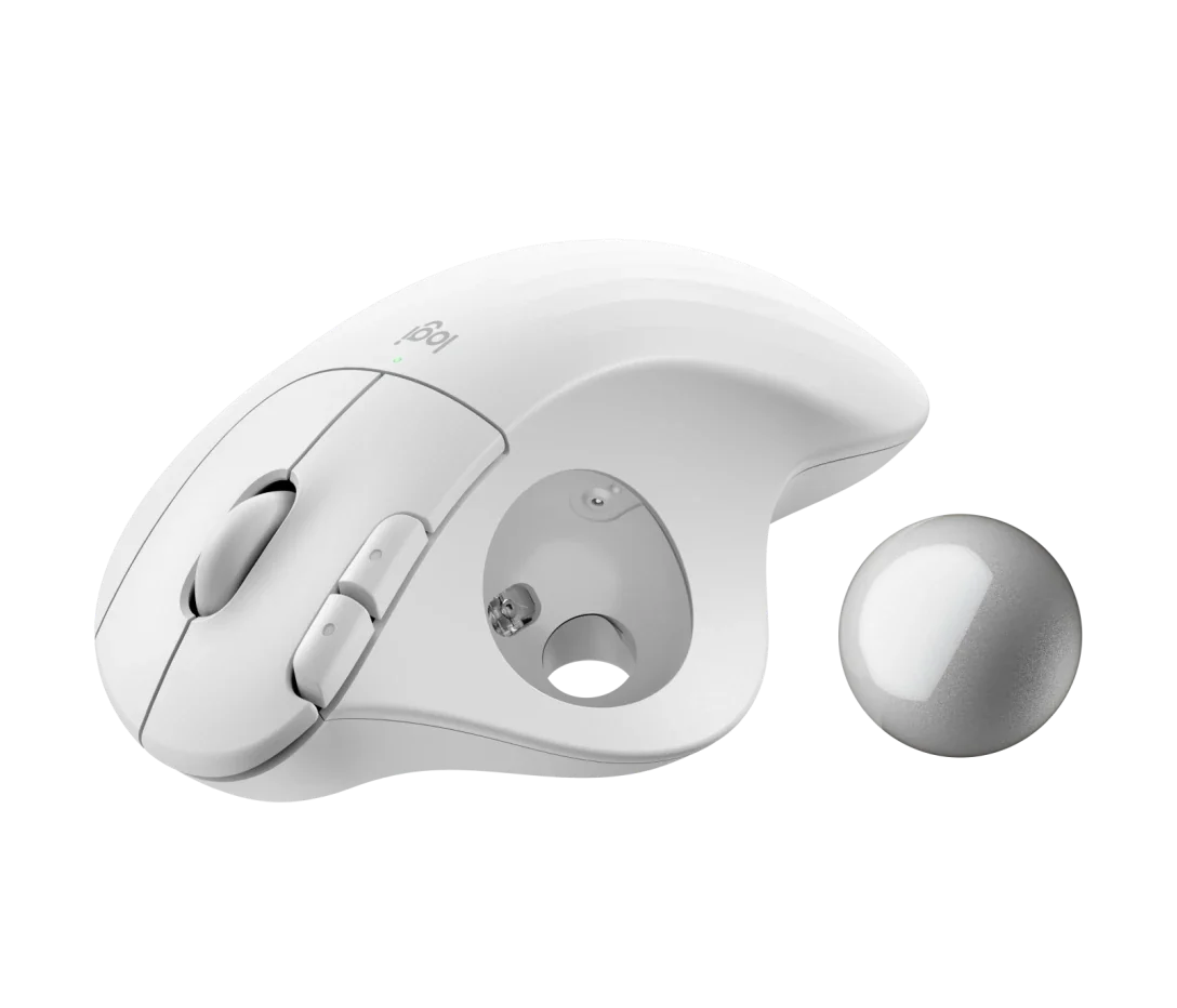 Logitech ERGO M575S Wireless Trackball, White