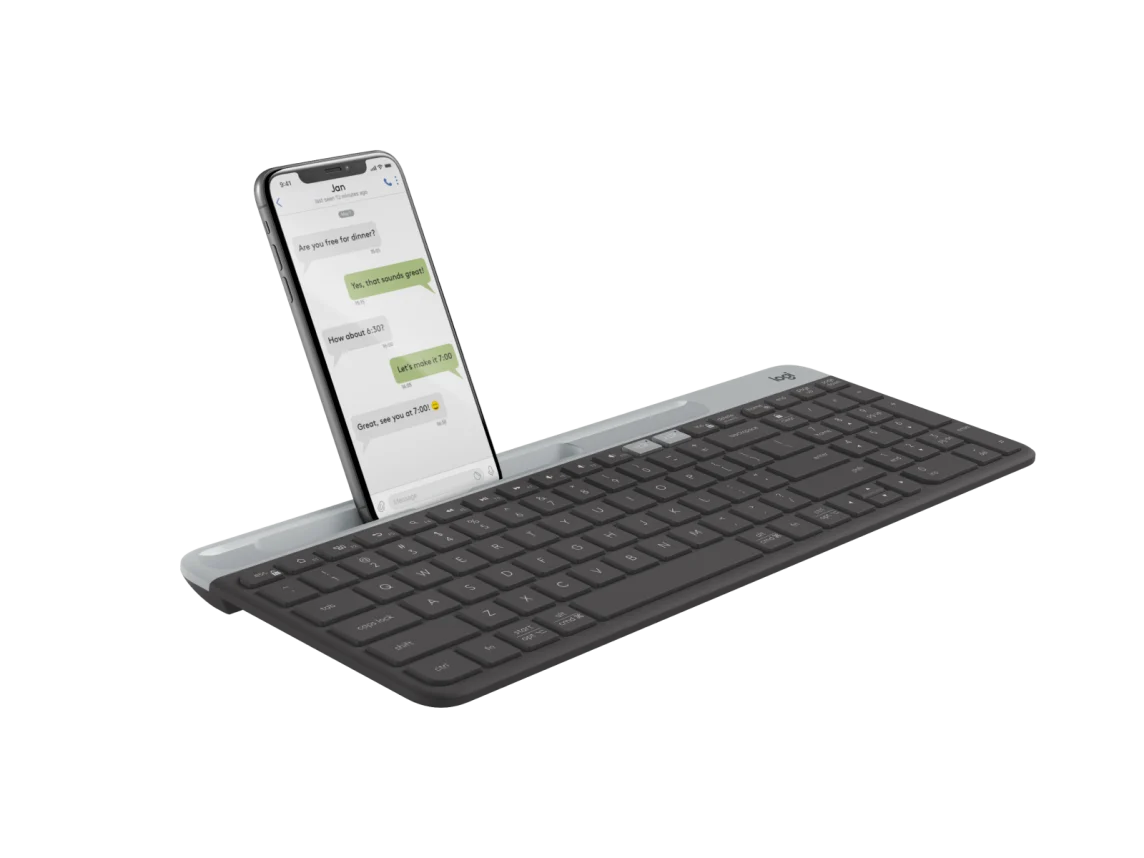 Logitech K580 Slim Multi-Device Wireless Keyboard, Black