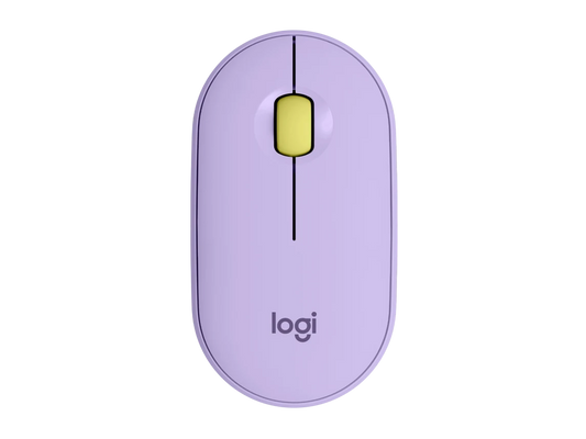 Logitech M350S Pebble BT Mouse (Lavender Lemonade)